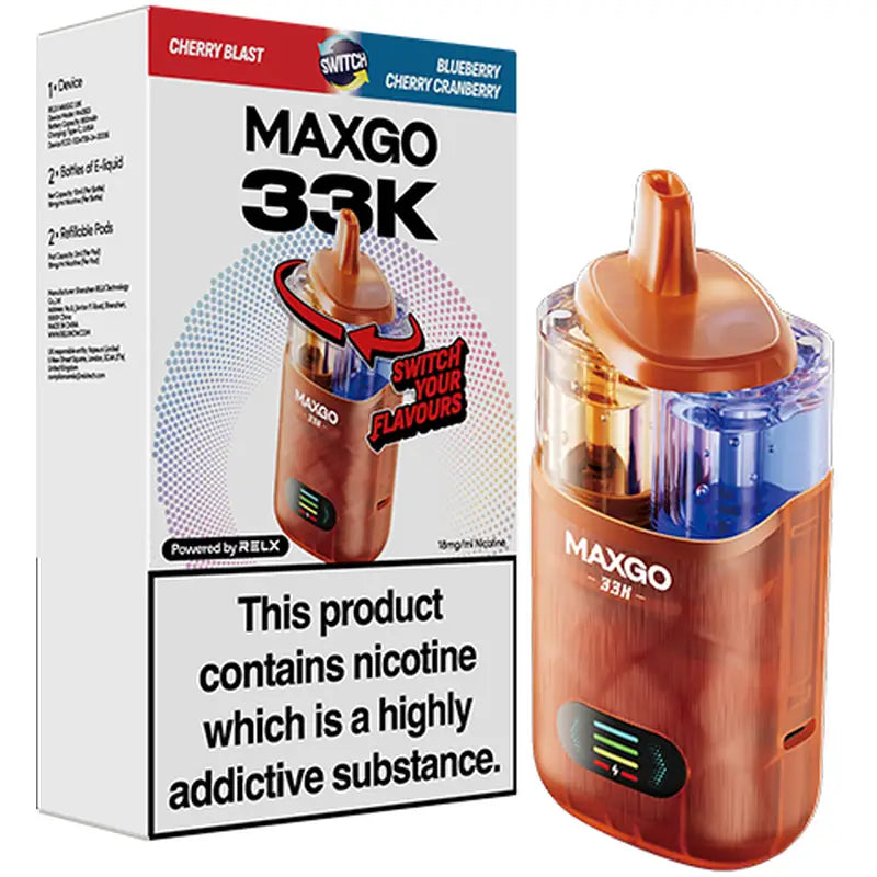 RELX MAXGO Combo 33K Prefilled Pod Kit Rechargeable Prefilled Pod Kit